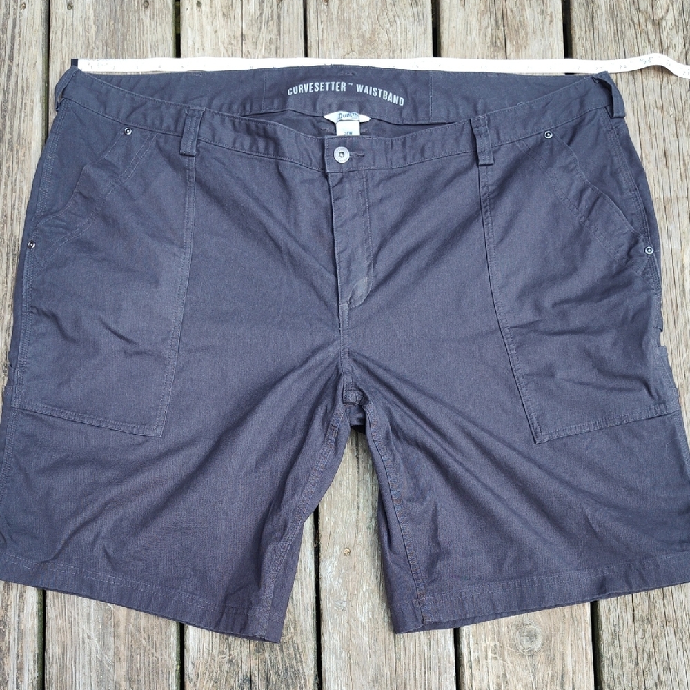 Duluth Trading Co Women's Gray Cargo Shorts